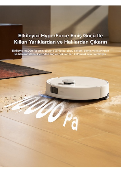 Roborock Q8 Max Pro Akıllı Robot Süpürge  Beyaz