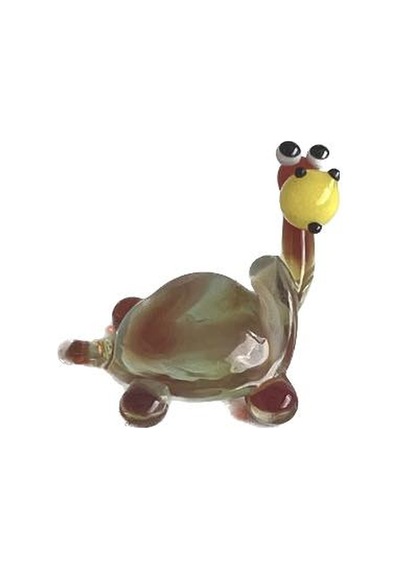 El Yapımı Mini Murano Cam Kaplumbağa Biblo A103-01
