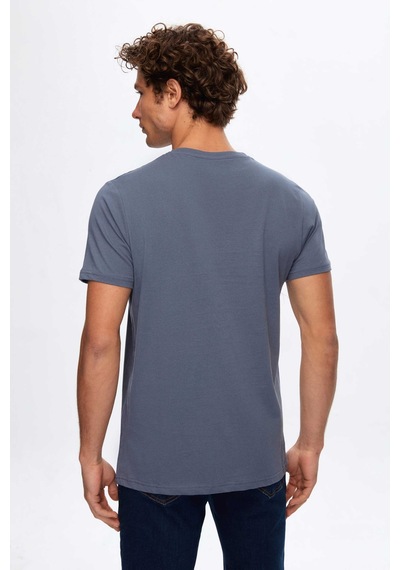 D's Damat Ds Damat Regular Fit Füme Düz T-shirt 2hc140632006m Füme