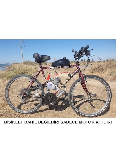 Skyhawk 85cc 2 Zamanlı Benzinli Bisiklet Motor Kiti Çok Renkli