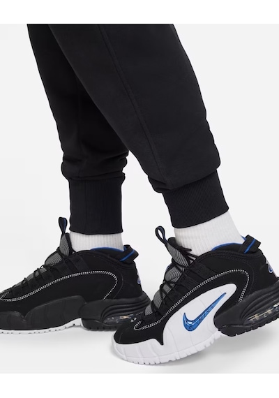 Nike Fd2921-010 Sportswear Club Fleece Kız Çocuk Yüksek Belli Dar Kesim Pantolon - Siyah