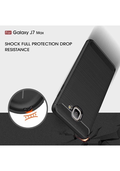 Galaxy J7 Max Kılıf Zore Room Silikon Kapak Siyah