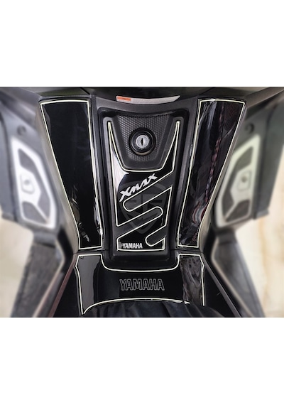 Yamaha Xmax 2014-2017 Tank-Yan Pad Set Siyah Beyaz