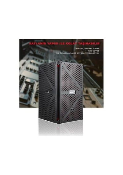 Midex Pf-44 Red Mikrofon Ses Yalıtım İzolasyon Paneli 5 Bölümlü 75x30 Cm