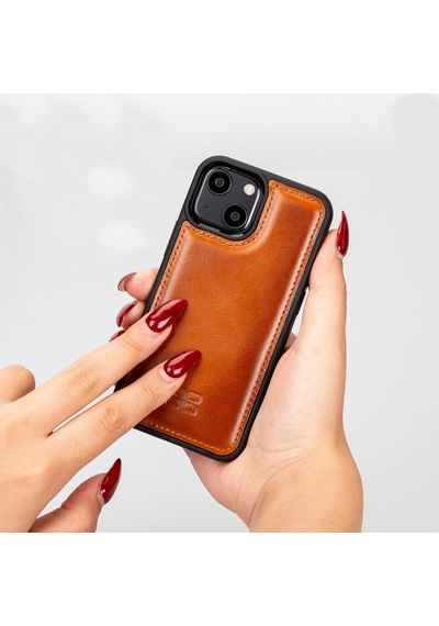 Bouletta Apple İphone 13 Mini Uyumlu Deri Arka Kapak Rst2ef Taba