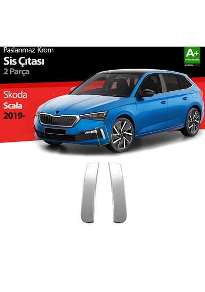 S-Dizayn Skoda Scala Krom Sis Çıtası 2 Prç 2019 Üzeri S-Dizayn Skoda Scala Krom Sis Çıtası 2 Prç 2019 Üzeri