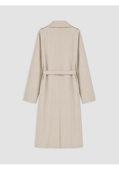 Lcw Modest Bej Kuşaklı Kadın Gabardin Trençkot