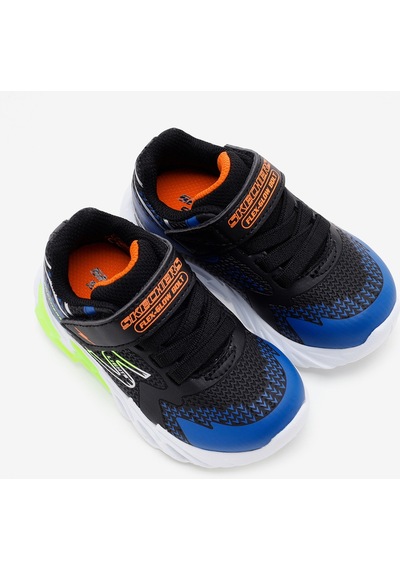 Skechers Flex - Glow Bolt Küçük Erkek Çocuk Siyah Işıklı Spor Ayakkabı 400138n Bkbl Siyah