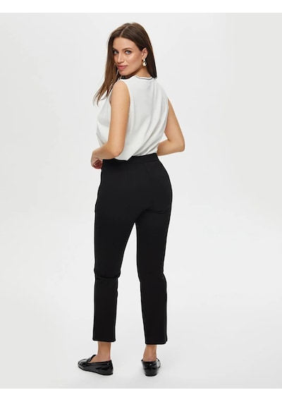 Faik Sönmez Slim Fit Vücut Şekillendiren Kadın Pantolon B00046-1 Siyah