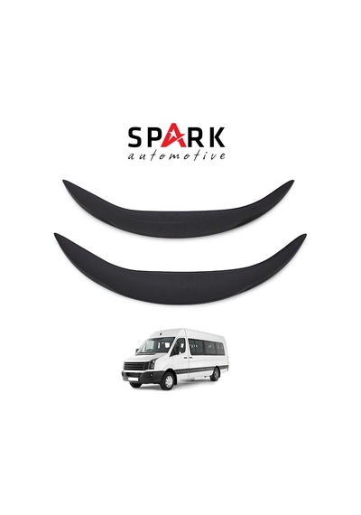Volkswagen Crafter 2012-2017 Yıl Aralığı Uyumlu Arka Teker Kaplama 2 Parça Siyah
