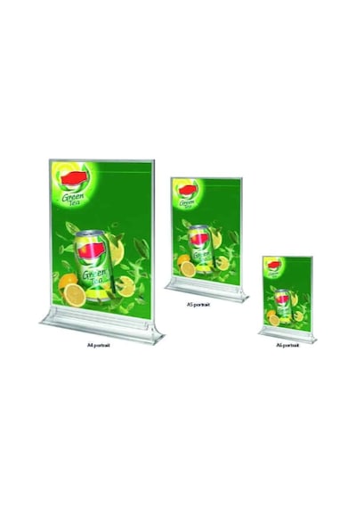 Upright A5 Masaüstü Şeffaf Föylük Broşürlük Fiyatlık 50li Paket