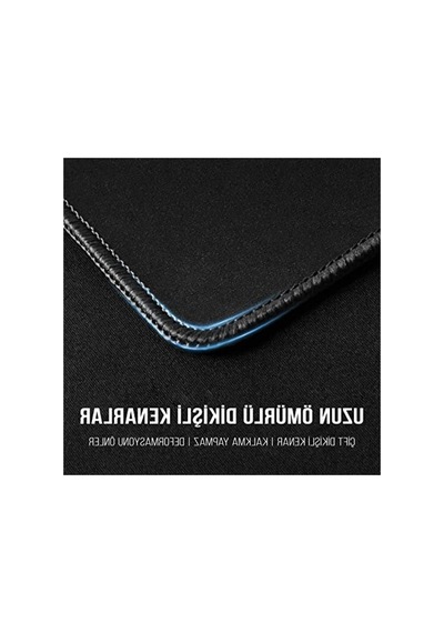 Siyah Dikişli Kenar Gaming Mouse Pad - 90x40 Cm