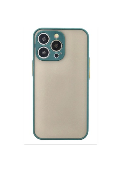 Apple iPhone Uyumlu  15 Pro Kılıf Montreal Silikon Kapak -  Yeşil