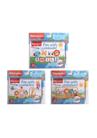 Sihirli Boyama Kitabı 3'lü Set Hayvanlar Sayılar Araçlar Water Magic Numbers Vehicles Animals