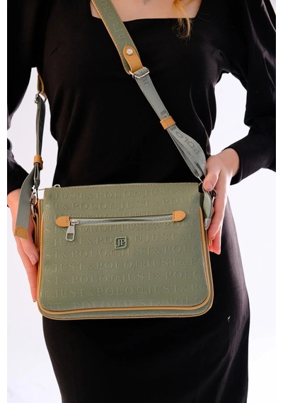 Just Polo Kadın Çantası 440113mh Yeşil - Camel