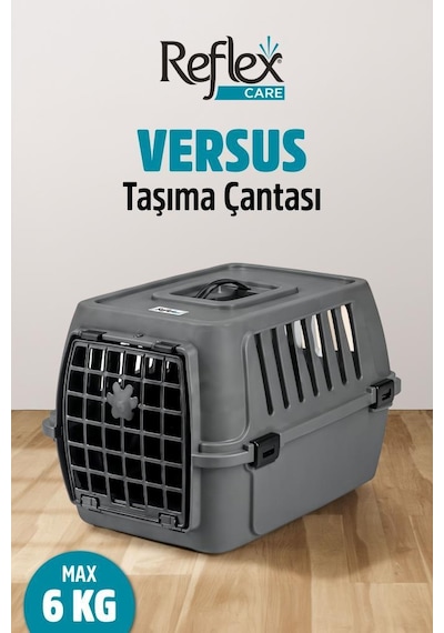 Reflex Care Versus Pet Taşıma Çantası Gri 47,5 X 37,5 X 33 Cm