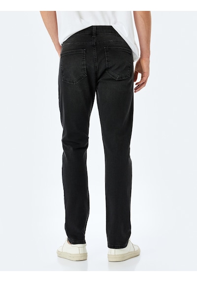 Koton Normal Bel Cepli Pamuklu Slim Fit Kot Pantolon - Brad Jean Siyah 5sam40033ıd Siyah Koton Normal Bel Cepli Pamuklu Slim Fit Kot Pantolon - Brad Jean Siyah 5sam40033ıd Siyah