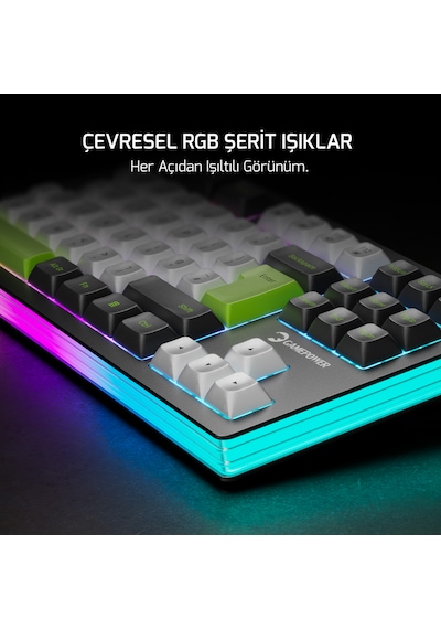GamePower Nama RGB Mekanik Kablosuz Hot Swap Gaming Klavye