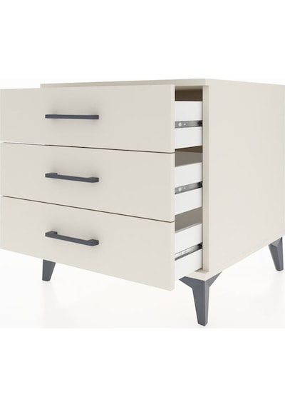 Kronos Komodin 3 Çekmeceli 60x59x64 Aytaşı-aytaşı Aytaşı