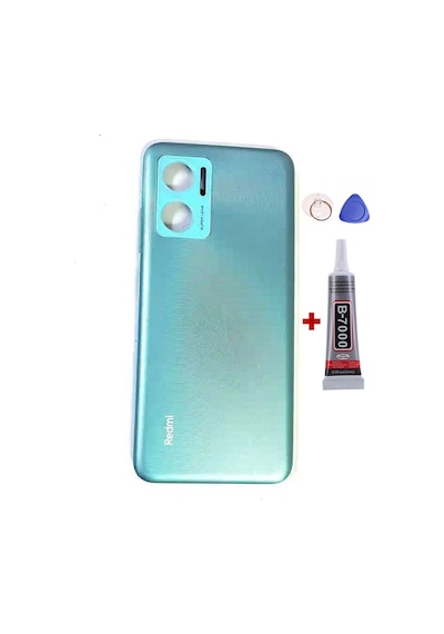 Xiaomi Redmi Note 11e Yeşil Arka Kapak Batarya Kapağı Pil Kapağı Yapışkan Ve Sökme Aparatıyla Beraber Full Set Yeşil