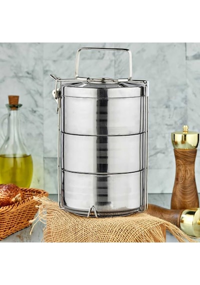 Cooker 3 Lü Çelik Sefer Tası Iç-Dış Paslanmaz Çelik Yk1091