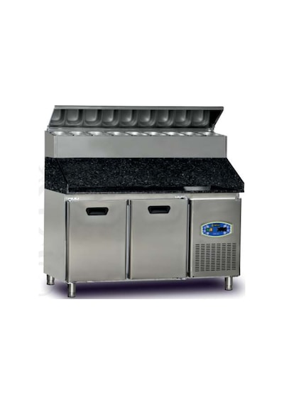 Dampak Pizza Hazırlık Buzdolabı Yüksek Model Tek Kapılı196 Litre 100 X 70 X 133 Cm
