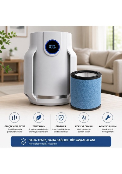 Tr Shark Neverchange5 Compact Pro Hp070 Hava Temizleyicisi Uyumlu Hepa Filtre - Hp070 Serisi Genel