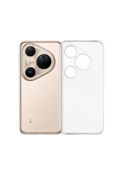 Huawei Pura 80 Ultra Kamera Korumalı Silikon Arka Kılıf Beyaz