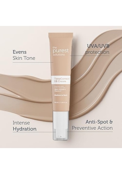 The Purest Solutions Bb Cream Tone Correct 40 Ml Medium To Dark 0