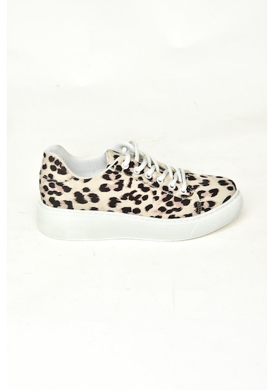 Fox Shoes P602045004 Bej Kumaş Kadın Spor Ayakkabı Sneakers Bej-kumaş Çok Renkli