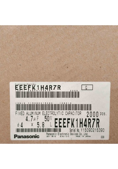 Eeefk1h4r7r 4.7mf 50v Smd Kondansatör 150 Adet