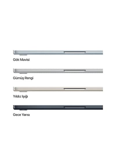 Apple MW103TU/A Macbook Air Apple M4 İşlemci 10 Çekirdek CPU 10 Çekirdek GPU 16 GB 512 GB SSD 13.6" Macos Dizüstü Bilgisayar