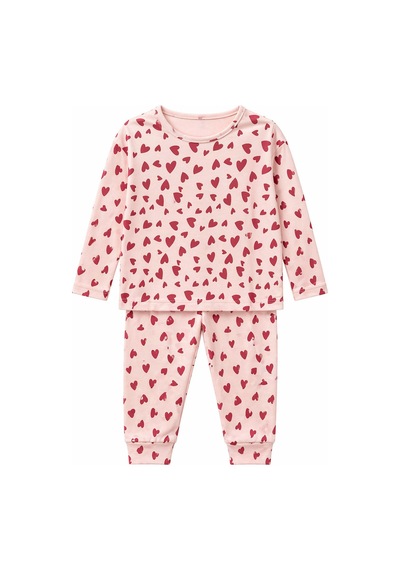 Harıbo Haribo Lisanslı Kalp Desenli Uzun Kollu Pijama Takımı Pudra