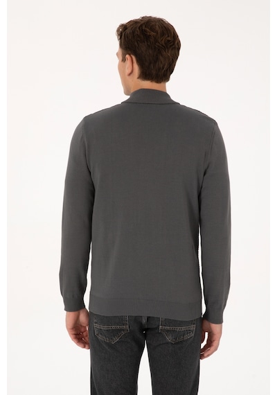 U.s. Polo Assn. Erkek Gri Hırka Triko 50315024-vr024 Grı