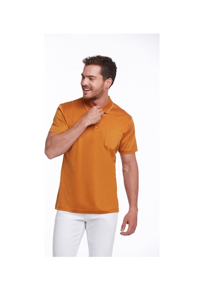 Hatemoğlu Turuncu Regular Fit %100 Pamuk Basic Polo Yaka Tişört-Turuncu Hatemoğlu Turuncu Regular Fit %100 Pamuk Basic Polo Yaka Tişört-Turuncu