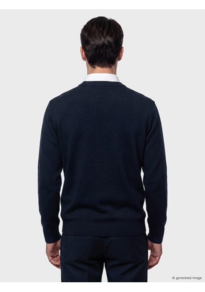Lcwaıkıkı Classic Lacivert Regular Fit V Yaka Erkek Triko Hırka