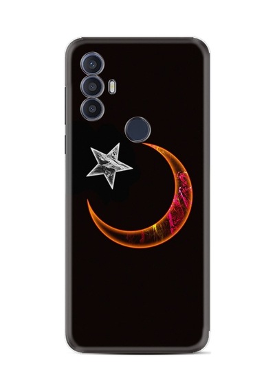Tcl 30 Se Kılıf Excode Resimli Desenli Silikon Platinium Series Ay Yıldız 1884
