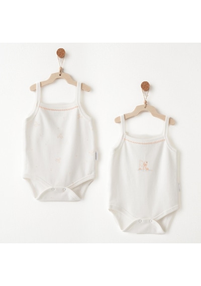 Andywawa Kız Bebek Takım 2 Parça Set Anw-ac26539 Ekru
