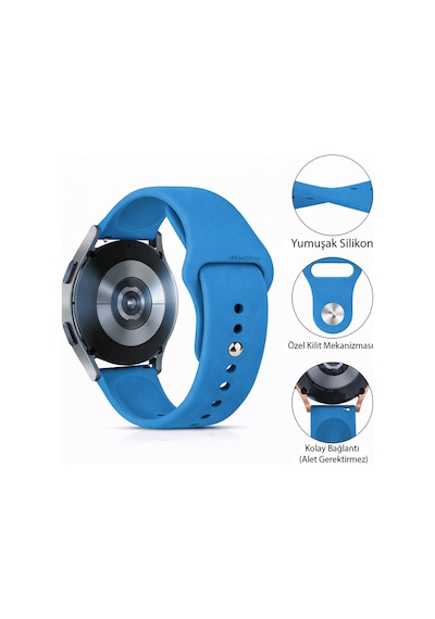 Samsung Galaxy Watch 7 6 5 4 Fe 40 44 Mm Classic 42 43 46 47 Mm Uyumlu Yumuşak Soft Yüksek Kalite Spor Kordon