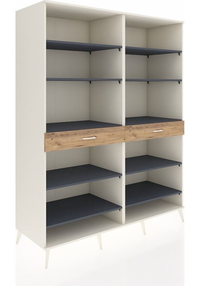 Kronos Gardrop 10 Raflı 2 Çekmeceli 176x59x221 Aytaşı-antrasit/çam Antrasit/çam Kronos Gardrop 10 Raflı 2 Çekmeceli 176x59x221 Aytaşı-antrasit/çam Antrasit/çam