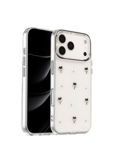 Newface Apple İphone 17 Pro Fiyonk Desenli Kapak - Desen 1