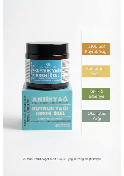 Antikyağ Kuyruk Yağı Kremi Özel 100 ML