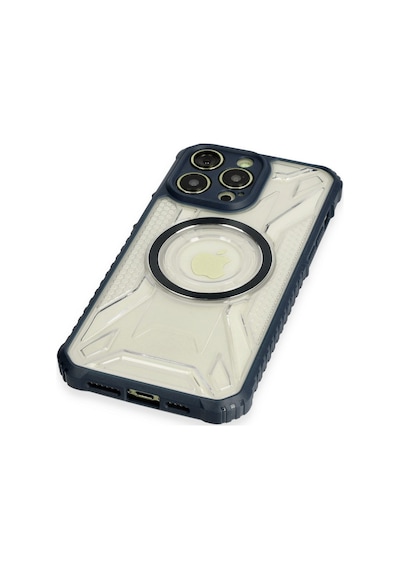 Apple iPhone Uyumlu  13 Pro Max Uyumlu Kılıf Prag Magneticsafe Kapak - Lacivert
