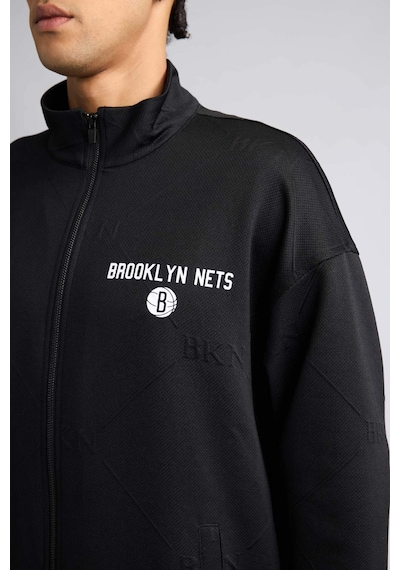 Defacto Nba Brooklyn Nets Hırka G9651ax26spbk81 Siyah-bk81