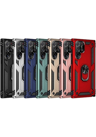 Galaxy S22 Ultra Uyumlu Zore Vega Kılıf-siyah Siyah