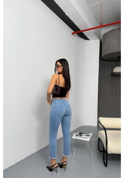 Lacarino 7413 Mia Kadın Jean Pantolon Lıght Blue