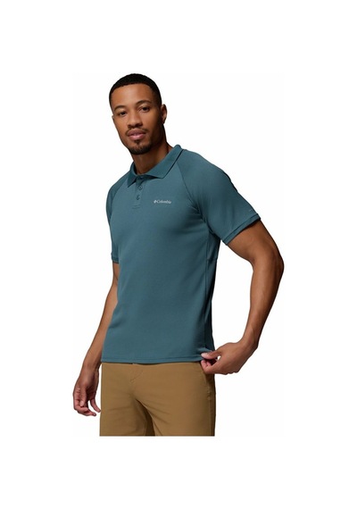 Columbia Men's Alpine Chill Pro Erkek Polo Yaka Tişört Ao3828 Mavi