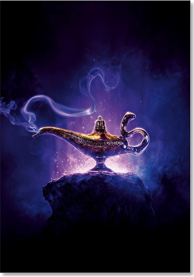 Cakasepetim Aladdin'in Sihirli Lambası Ahşap Mdf Tablo