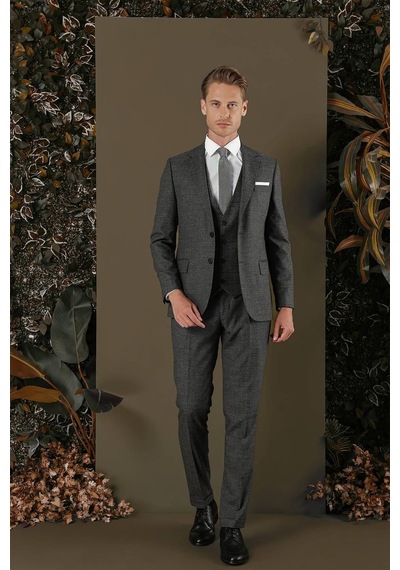 Efor Tk 880 Slim Fit Antrasit Klasik Takım Elbise Antrasit Efor Tk 880 Slim Fit Antrasit Klasik Takım Elbise Antrasit
