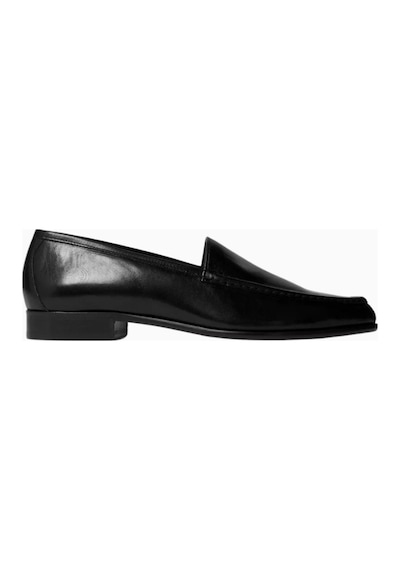 Jude Gomper Loafers, Siyah Deri, Kapalı Yuvarlak Burun, El Işçiliği, Portekiz Yapımı